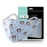 Reusable Fitted Face Mask for Kids Blue Bear Face Masks & PPE - Tophatter Daily Deals