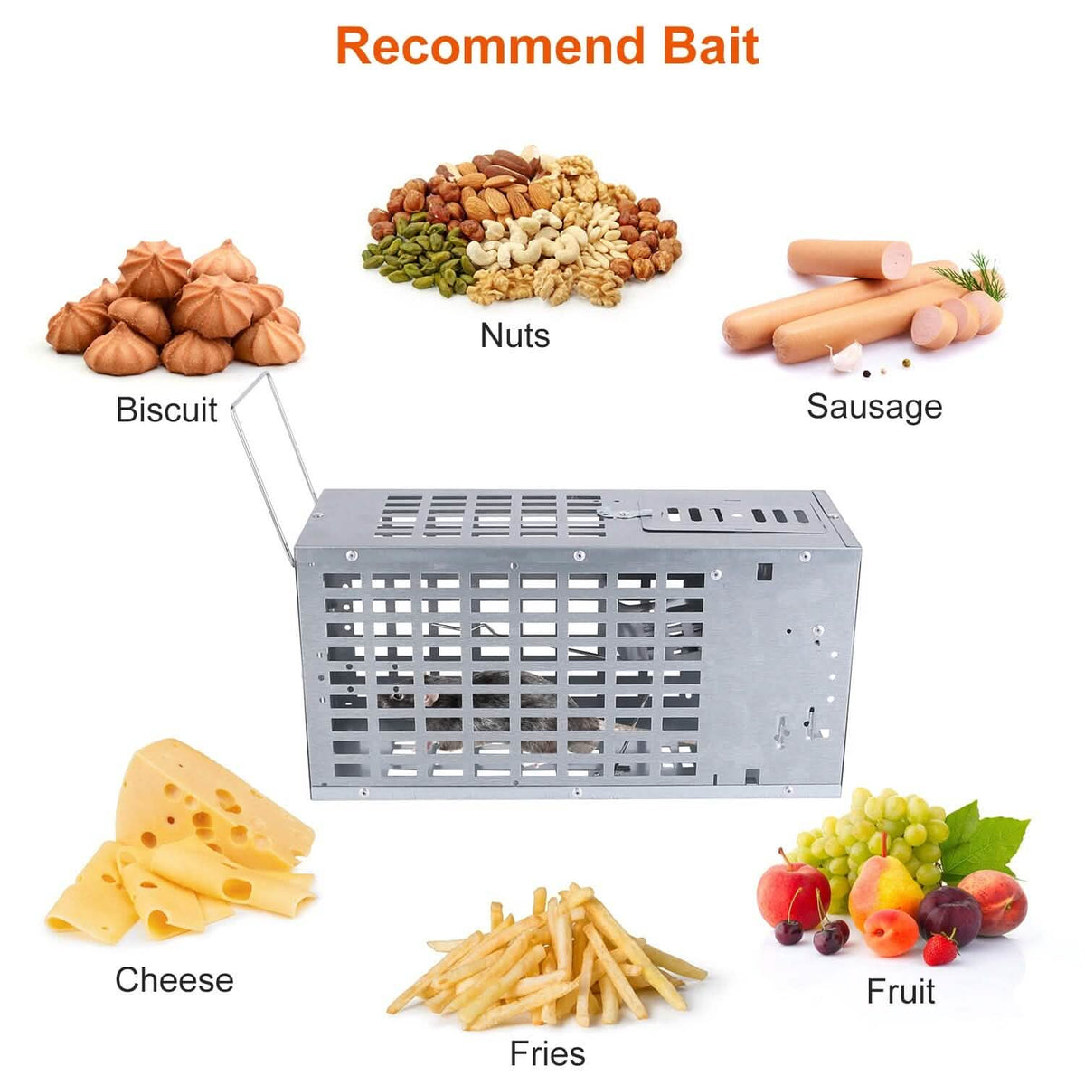 Reusable Metal Rat Cage Catch Release Continuous Capture Pest Control - Tophatter Daily Deals