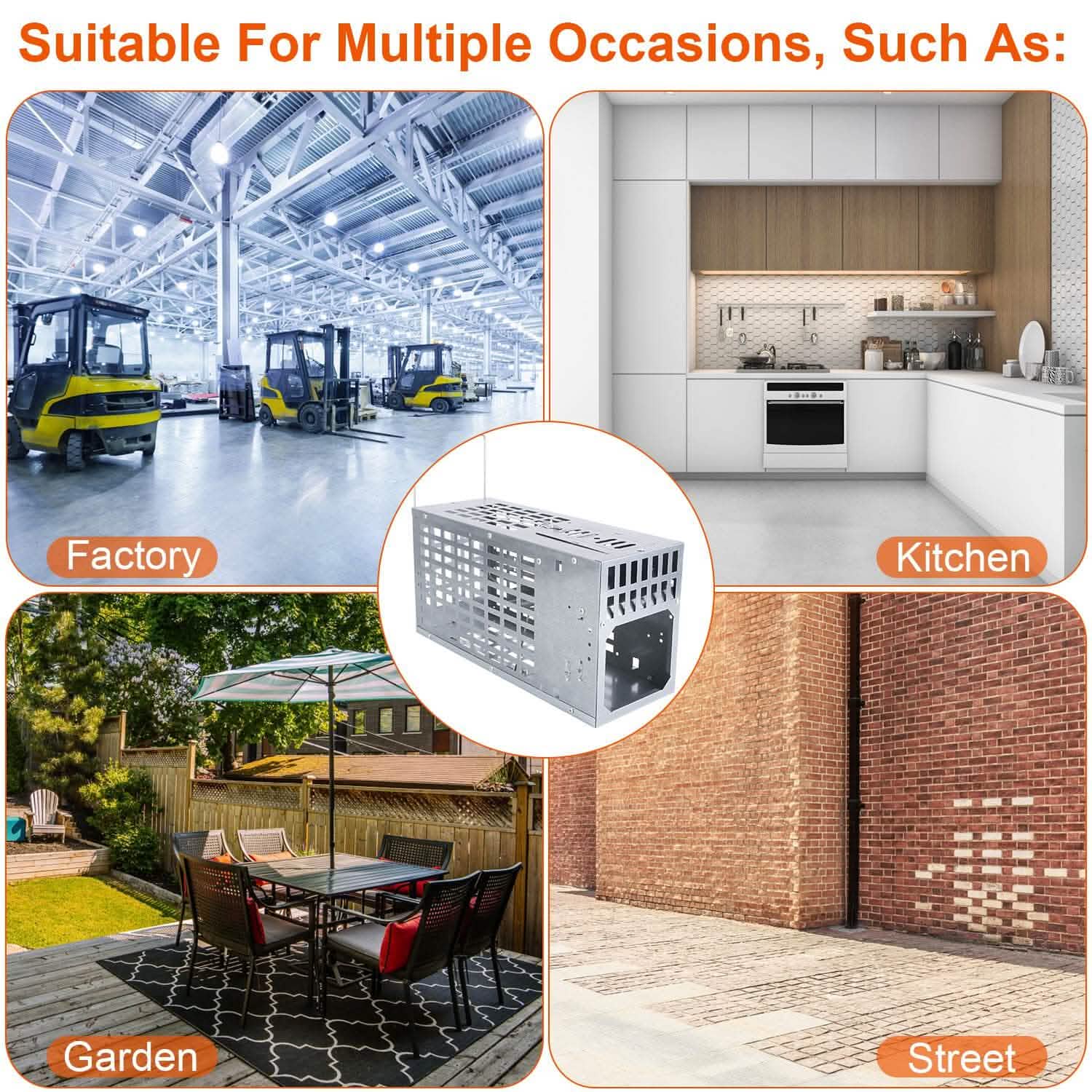 Reusable Metal Rat Cage Catch Release Continuous Capture Pest Control - Tophatter Daily Deals