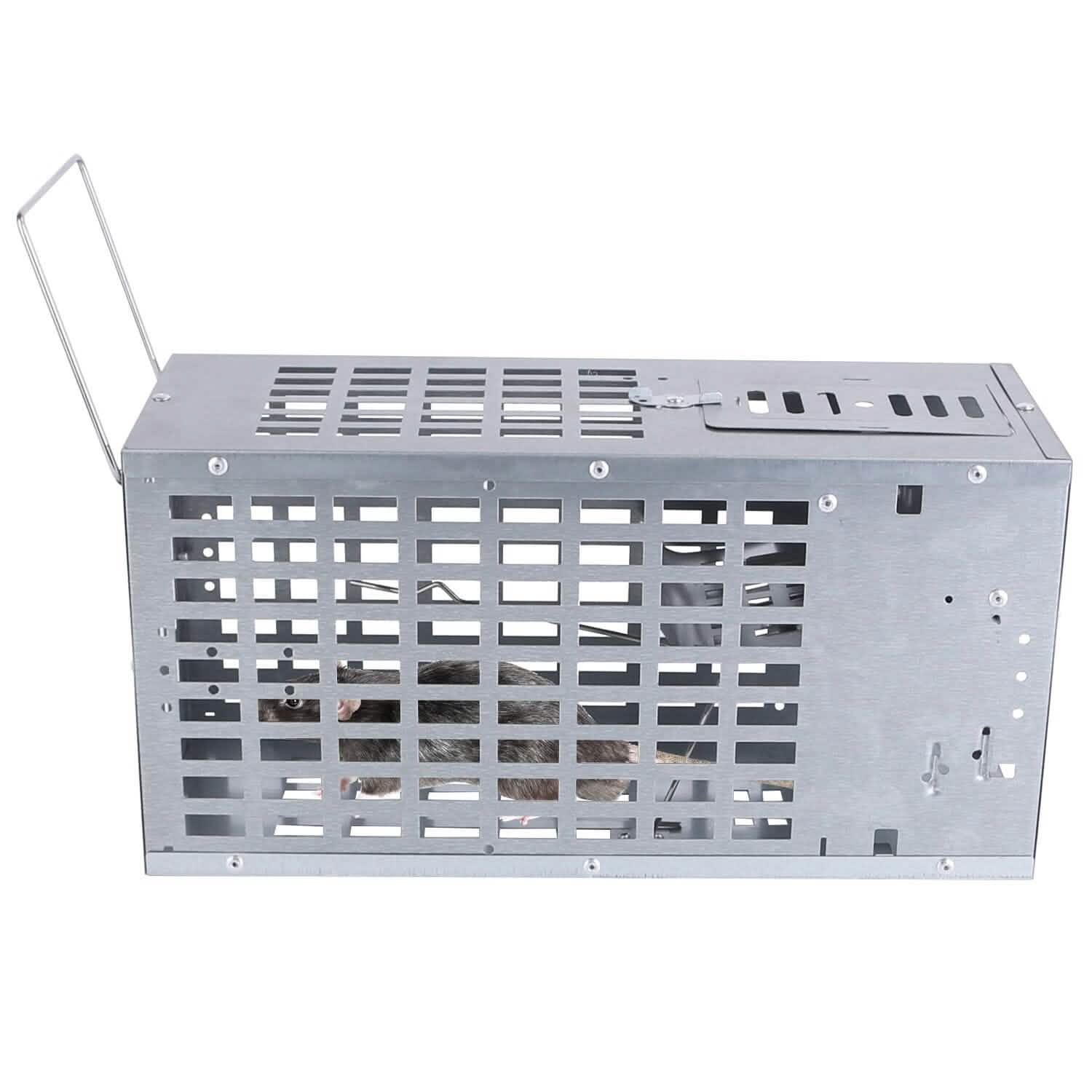 Reusable Metal Rat Cage Catch Release Continuous Capture Pest Control - Tophatter Daily Deals