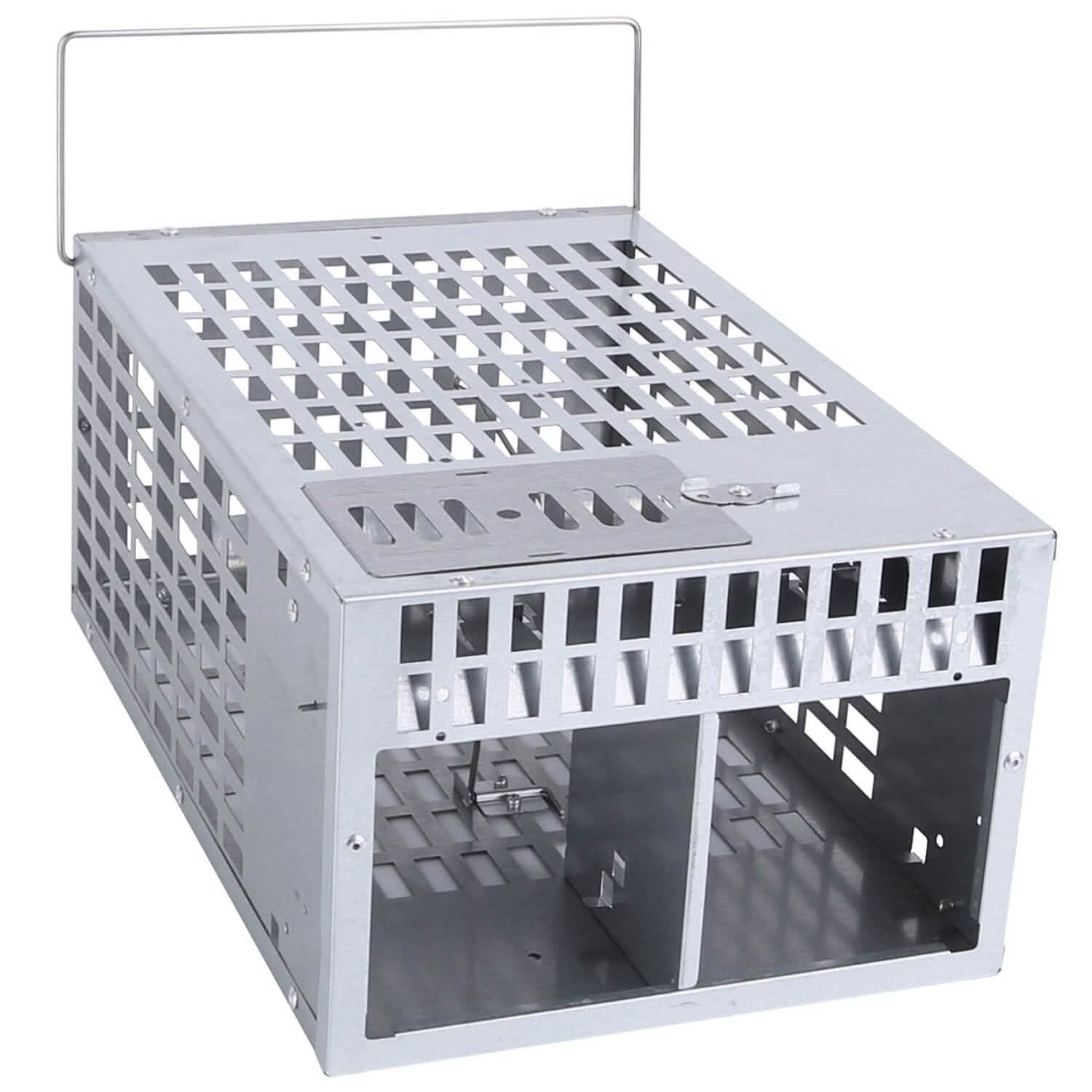 Reusable Metal Rat Cage Catch Release Continuous Capture Pest Control - Tophatter Daily Deals