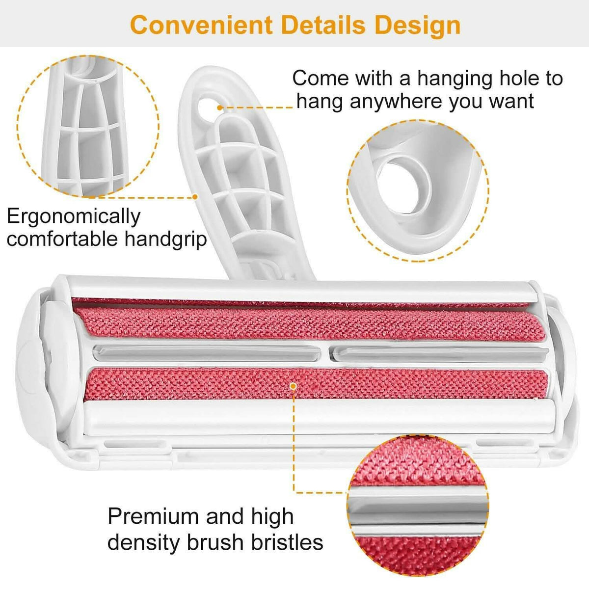 Reusable Pet Hair Remover Roller Pet Supplies - Tophatter Daily Deals