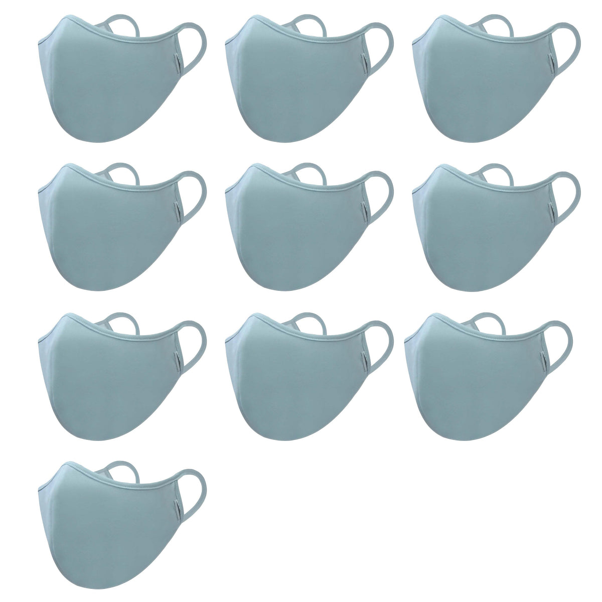 Reusable Washable 3-Ply Face Mask 10-Pack Face Masks & PPE - Tophatter Daily Deals