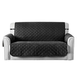 Reversible Sofa Cover Chair Loveseat Black Furniture & Decor - Tophatter Daily Deals