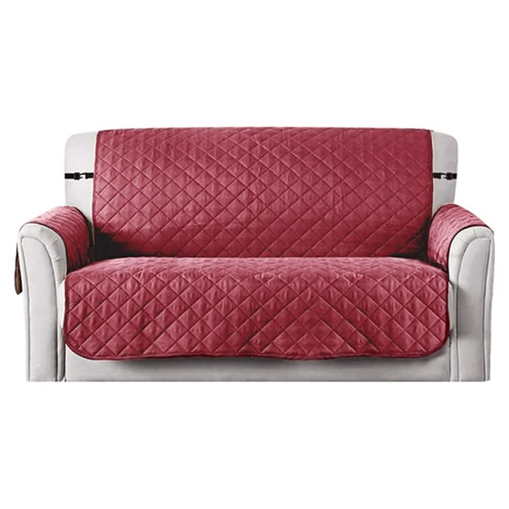 Reversible Sofa Cover Chair Loveseat Tan Furniture & Decor - Tophatter Daily Deals
