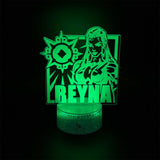Customized Val Characters 3D Night Lamp Reyna - Tophatter Daily Deals