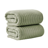 Luxury Combed Cotton Bath Towel Set - Karina Collection Bath Sheet (Pack of 2) Eucalyptus Bath - Tophatter Daily Deals