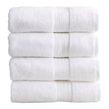 Cotton Terry Bath Towel Set - Cooper Collection Bath Towel (Pack of 4) White Bath - Tophatter Daily Deals