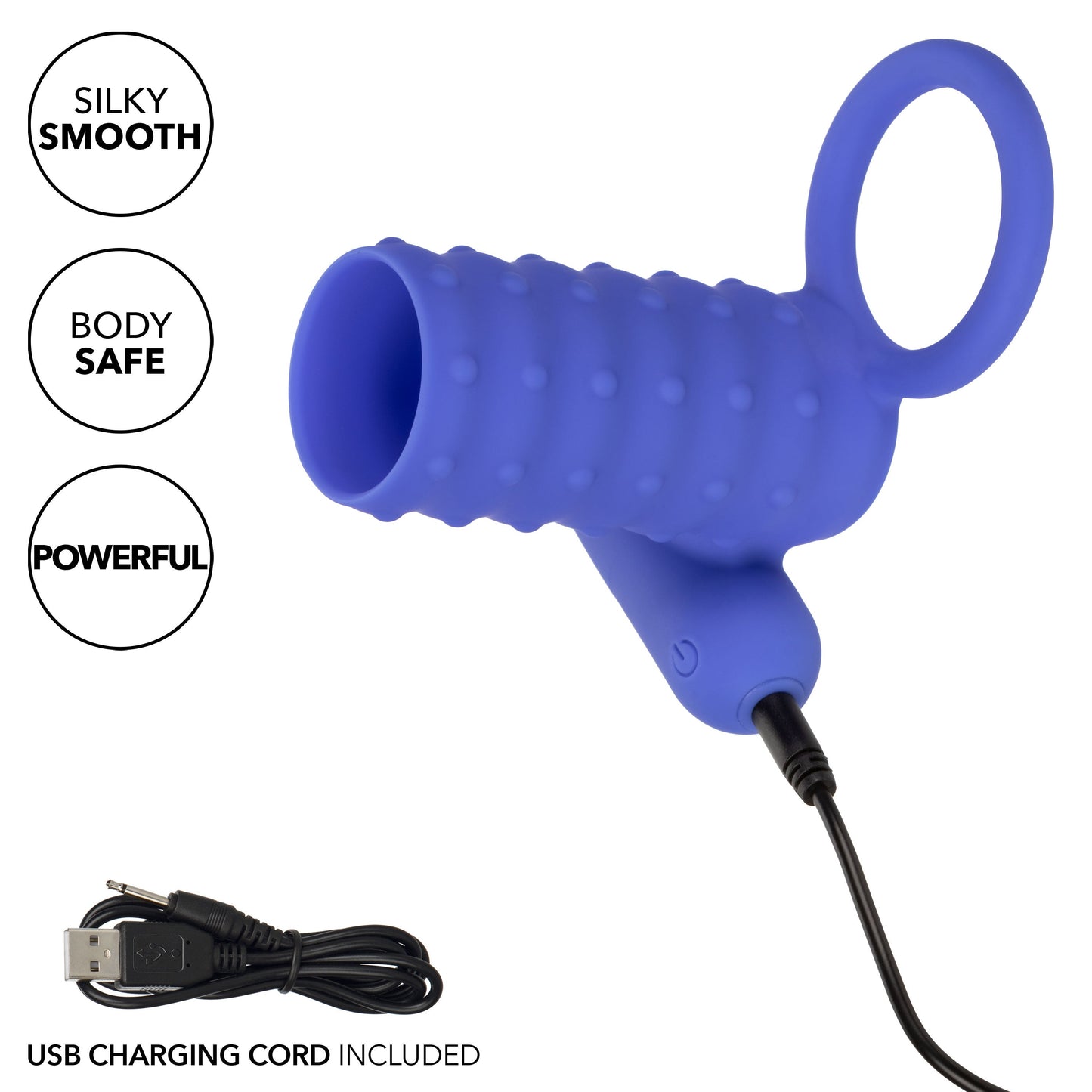 Endless Desires Enhancer – Ribbed Vibrating Cock Sleeve > Sex Toys For Men > Penis Sleeves - Tophatter Daily Deals