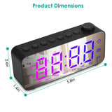 RGB Color LED Digital Alarm Clock Household Appliances - Tophatter Daily Deals