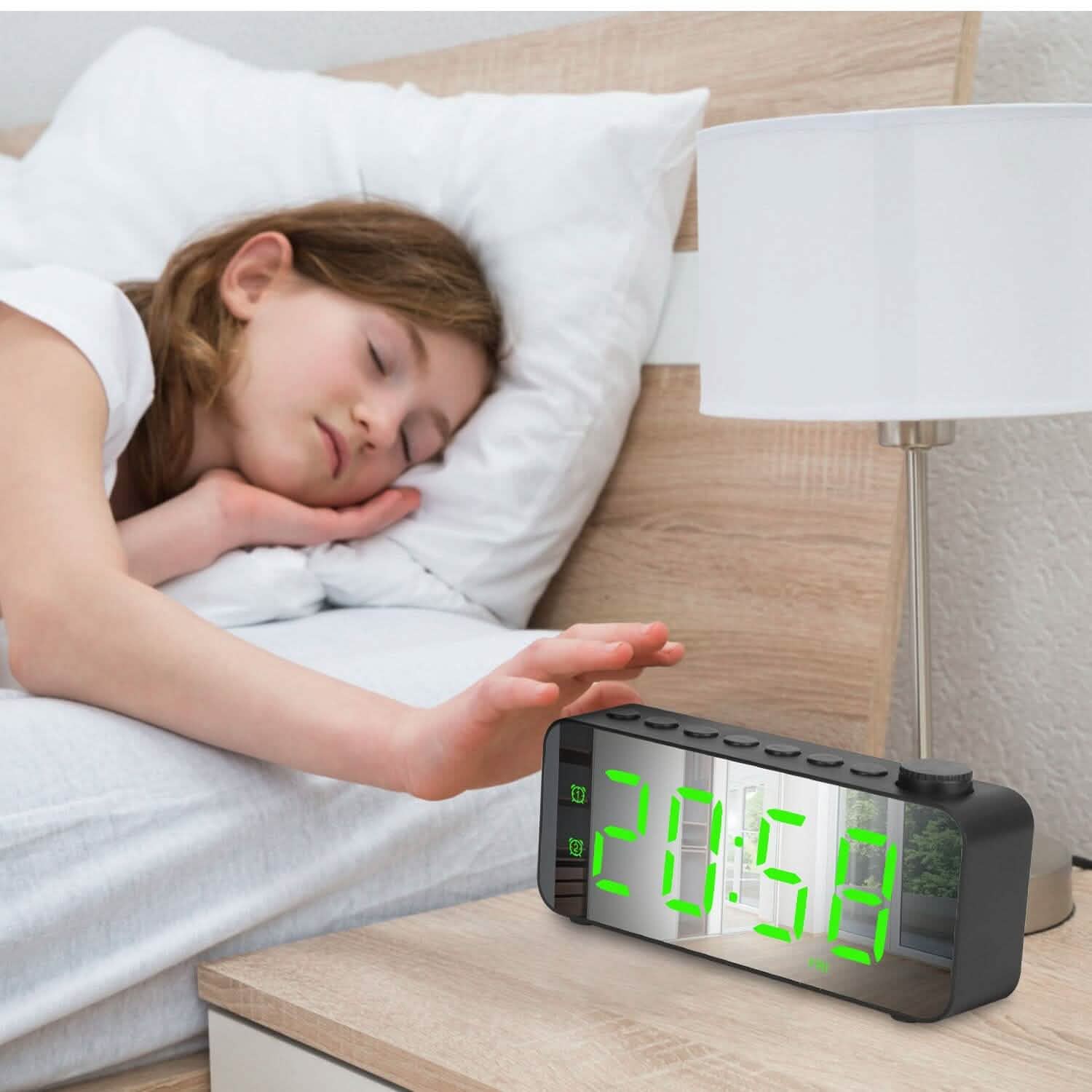 RGB Color LED Digital Alarm Clock Household Appliances - Tophatter Daily Deals