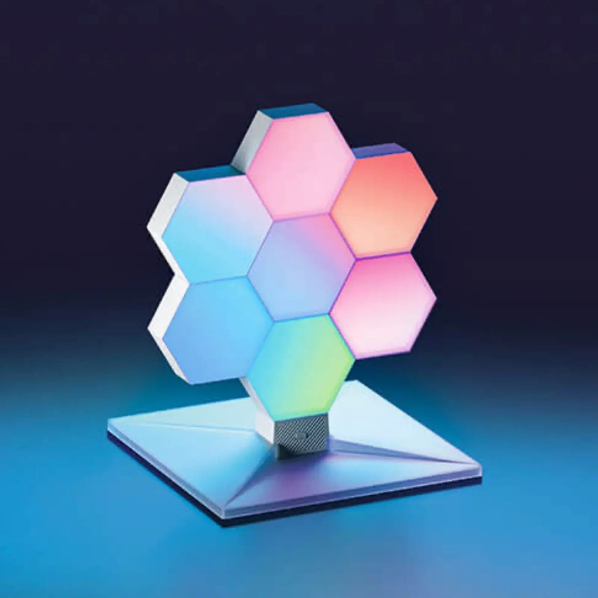 7-Panel RGB Hexagon Lights Kit Indoor Lighting - Tophatter Daily Deals