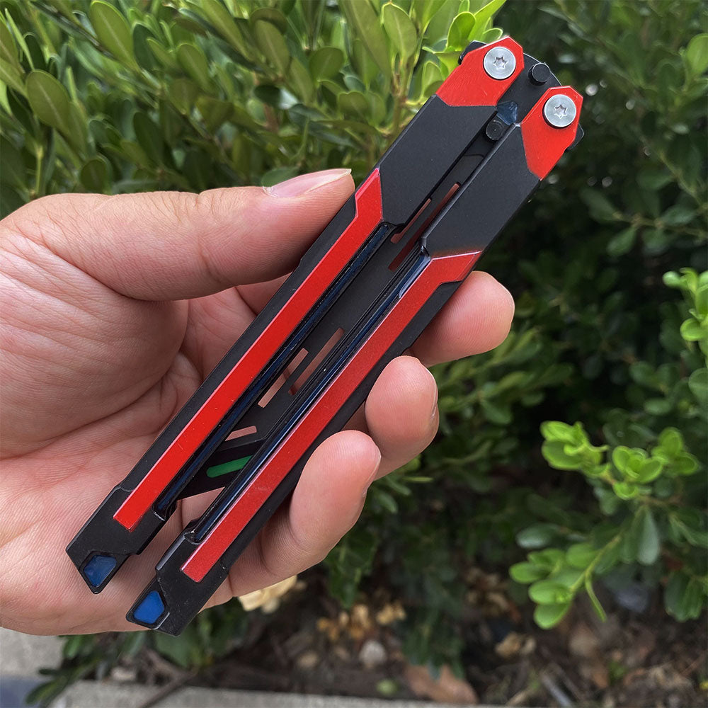 High-End RGX Balisong Trainer RGX Knife 2.0 CNC Aluminum Alloy Version - Tophatter Daily Deals