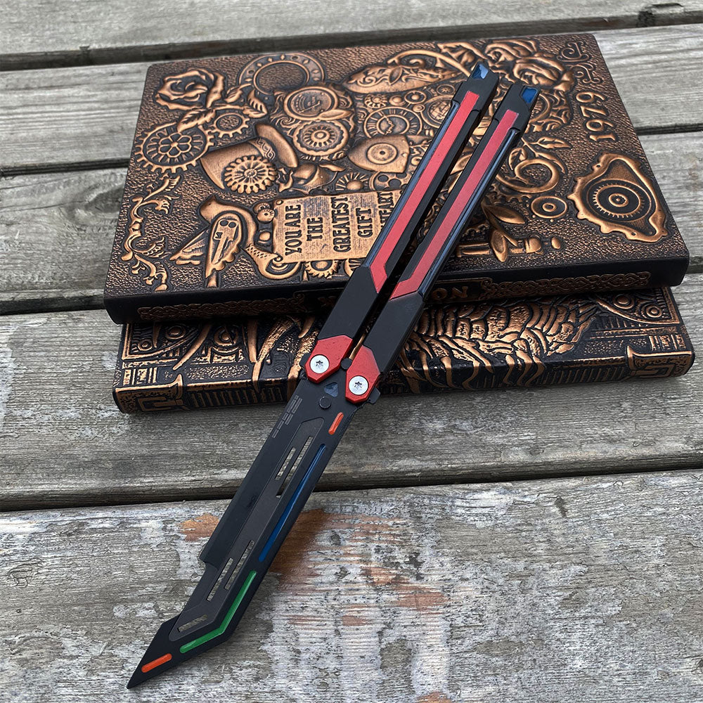 High-End RGX Balisong Trainer RGX Knife 2.0 CNC Aluminum Alloy Version - Tophatter Daily Deals