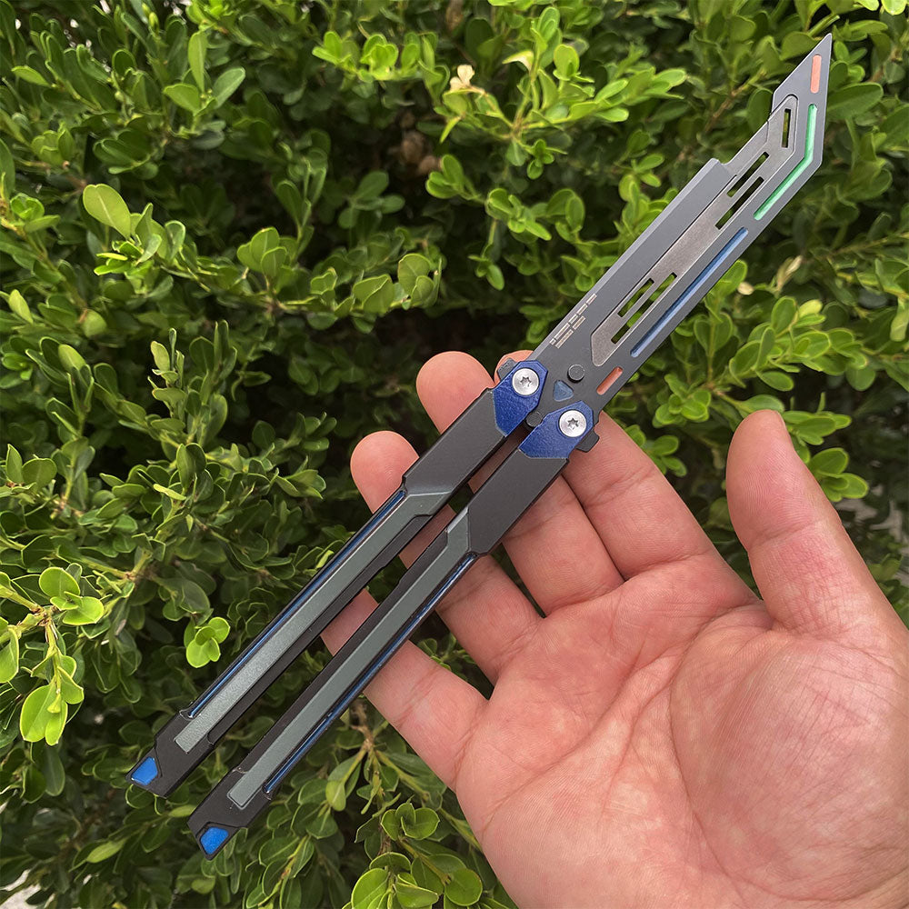 High-End RGX Balisong Trainer RGX Knife 2.0 CNC Aluminum Alloy Version - Tophatter Daily Deals