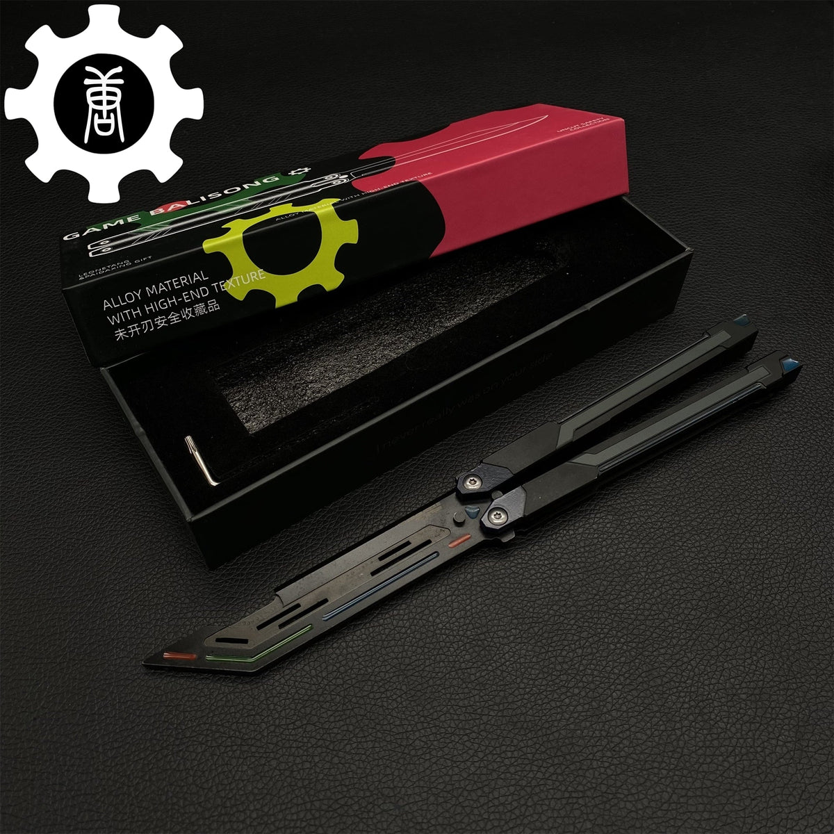 High-End RGX Balisong Trainer RGX Knife 2.0 CNC Aluminum Alloy Version Blue Only - Tophatter Daily Deals