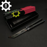 High-End RGX Balisong Trainer RGX Knife 2.0 CNC Aluminum Alloy Version Blue Only - Tophatter Daily Deals