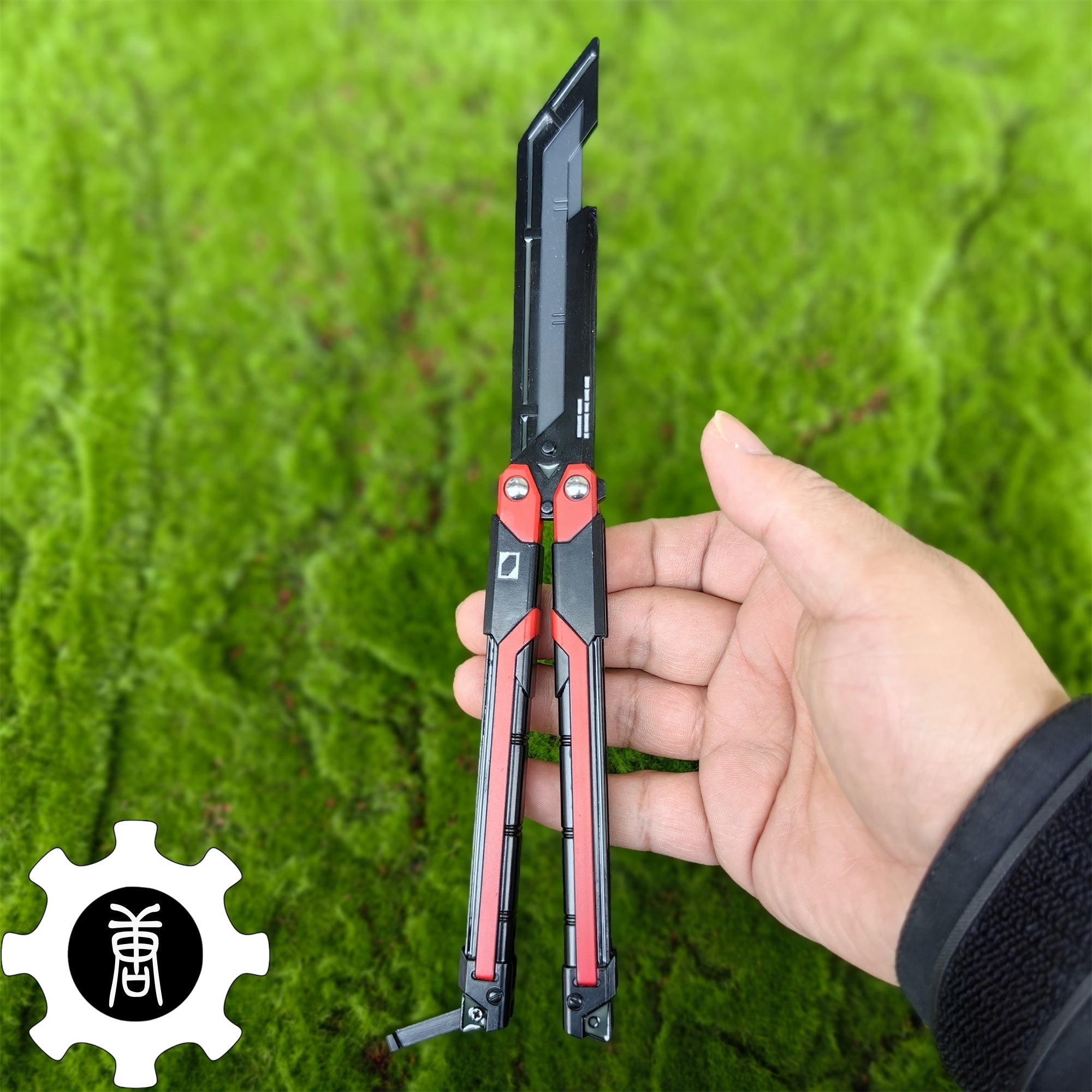 Red Rgx Blade RGX Knife Metal Blunt Blade RGX Butterfly Knife Trainer Game Knife Rep ...