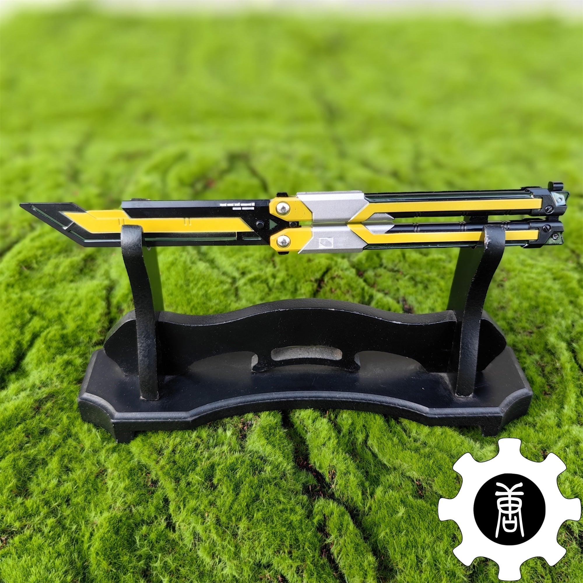 RGX Knife Metal Blunt Blade Butterfly Trainer USA Only Yellow & Stand A - Tophatter Daily Deals