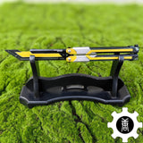 RGX Knife Metal Blunt Blade Butterfly Trainer USA Only Yellow & Stand A - Tophatter Daily Deals