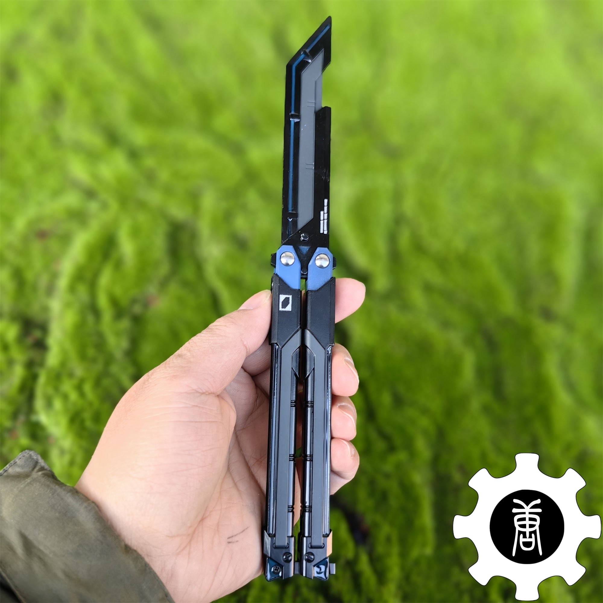 RGX Knife Metal Blunt Blade Butterfly Trainer USA Only Blue Only - Tophatter Daily Deals