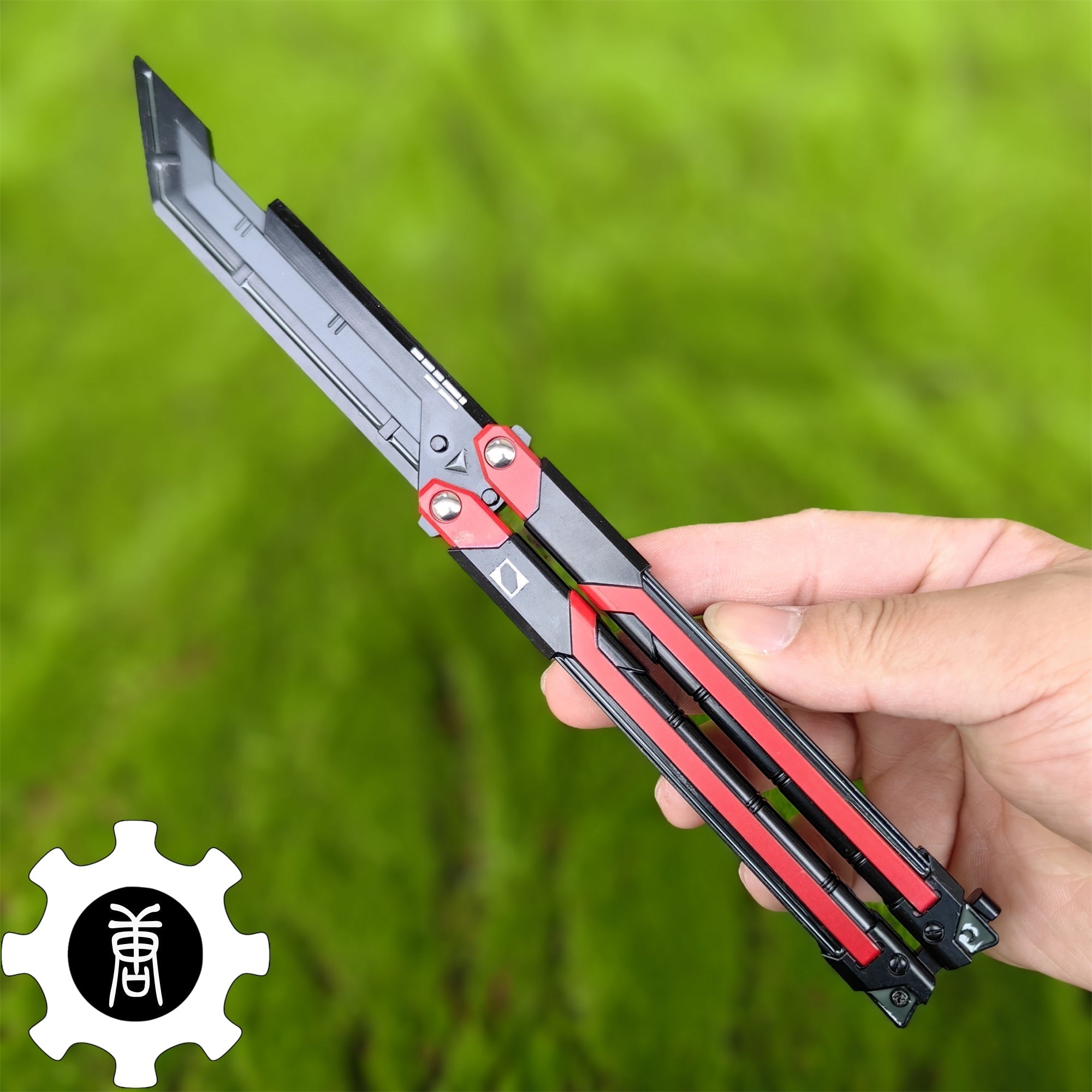 RGX Knife Metal Blunt Blade Butterfly Trainer USA Only Red Only - Tophatter Daily Deals