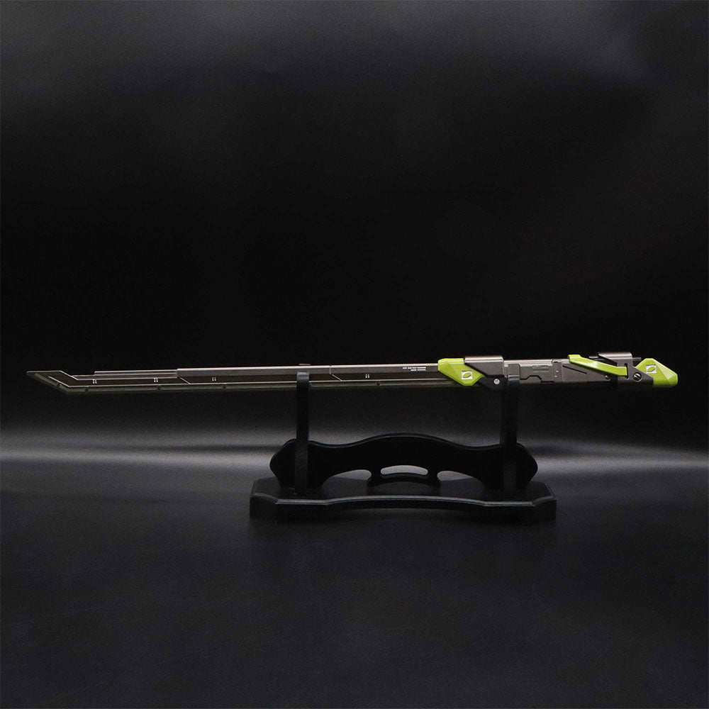 Metal Luminous RGX Blade Blunt Edge Cosplay Prop Gamer Hobby Gift With Wooden Holder - Tophatter Daily Deals