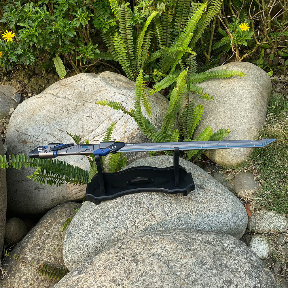 Blue RGX Blade Luminous Blunt Blade Collection Art RGX Blue With Wooden Holder - Tophatter Daily Deals