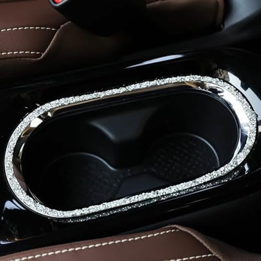 Rhinestone Car Trim Kit, 16.4 ft Crystal Strip with 2 Butterfly Decals Automotive - Tophatter Daily Deals