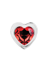 Adam & Eve - Red Heart Gem Glass Plug - Assorted Sizes Large Clear Sex Toy - Tophatter Daily Deals
