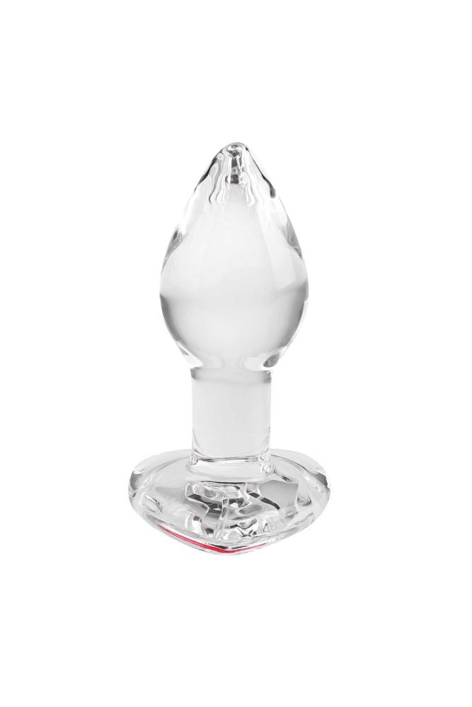 Adam & Eve - Red Heart Gem Glass Plug - Assorted Sizes Sex Toy - Tophatter Daily Deals