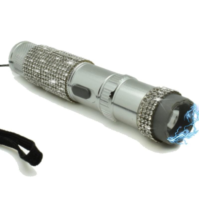 Fire & Ice Rhinestone Stun Gun and Pepper Spray Self Defense Kit Package Deals - Tophatter Daily Deals