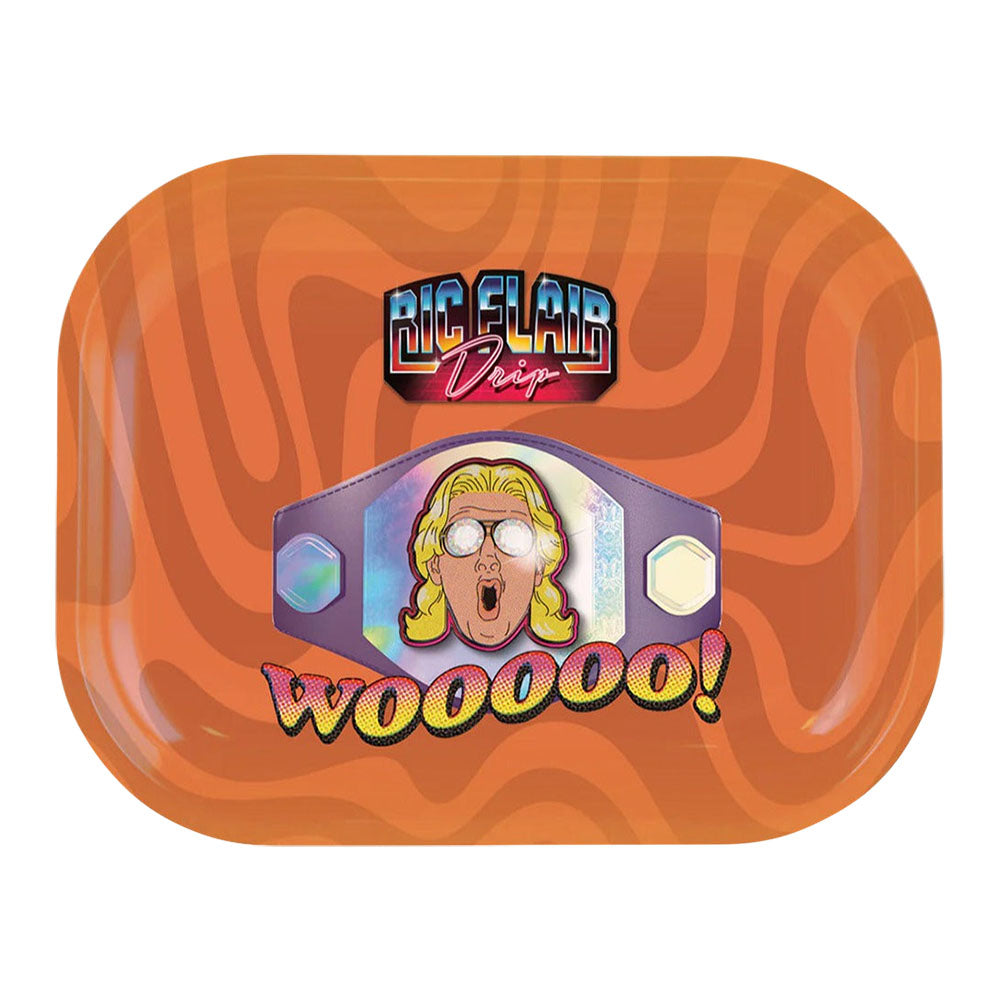 Ric Flair Drip Metal Rolling Tray | Champion Belt Medium Rolling Trays - Tophatter Daily Deals