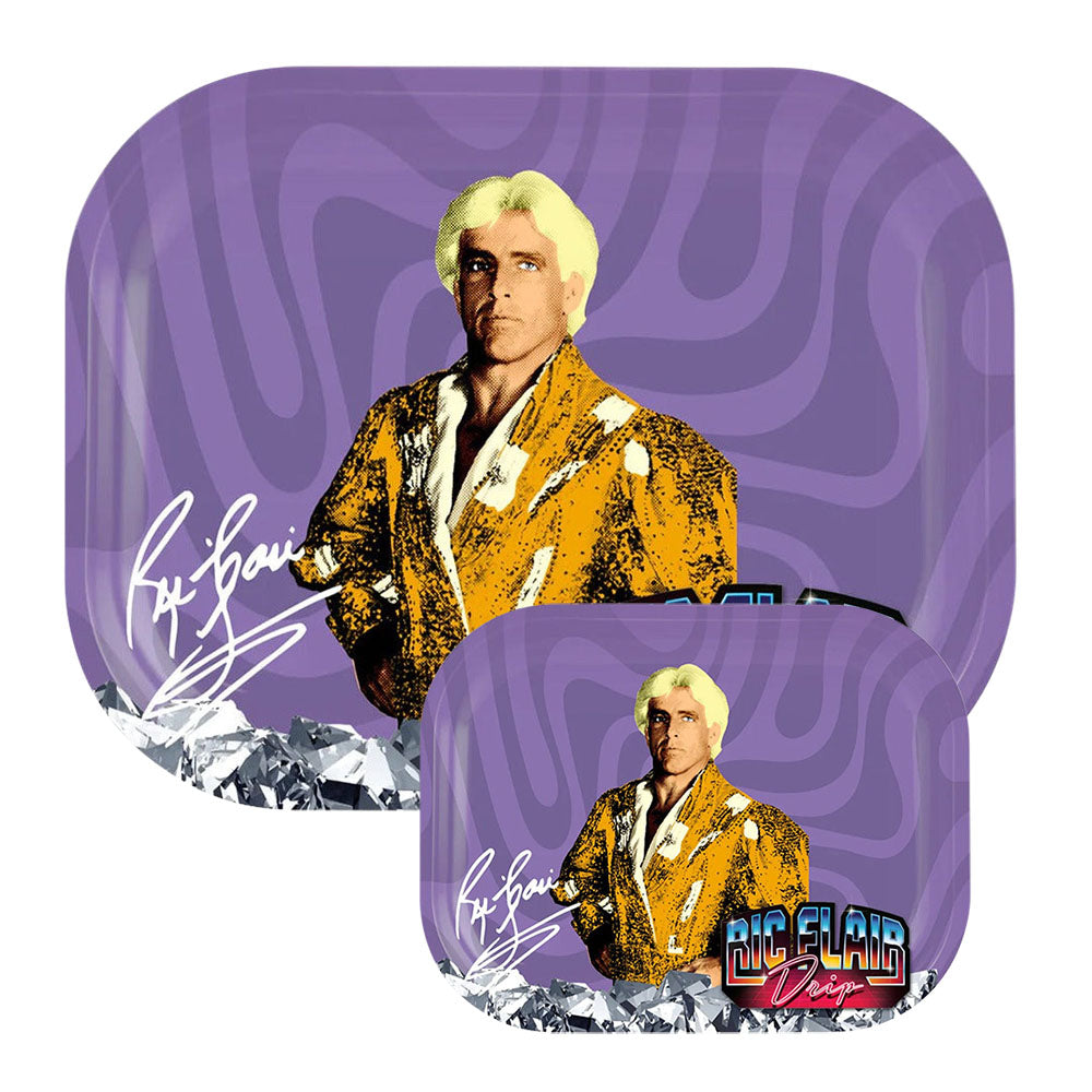 Ric Flair Drip Metal Rolling Tray | Stand Tall Rolling Trays - Tophatter Daily Deals