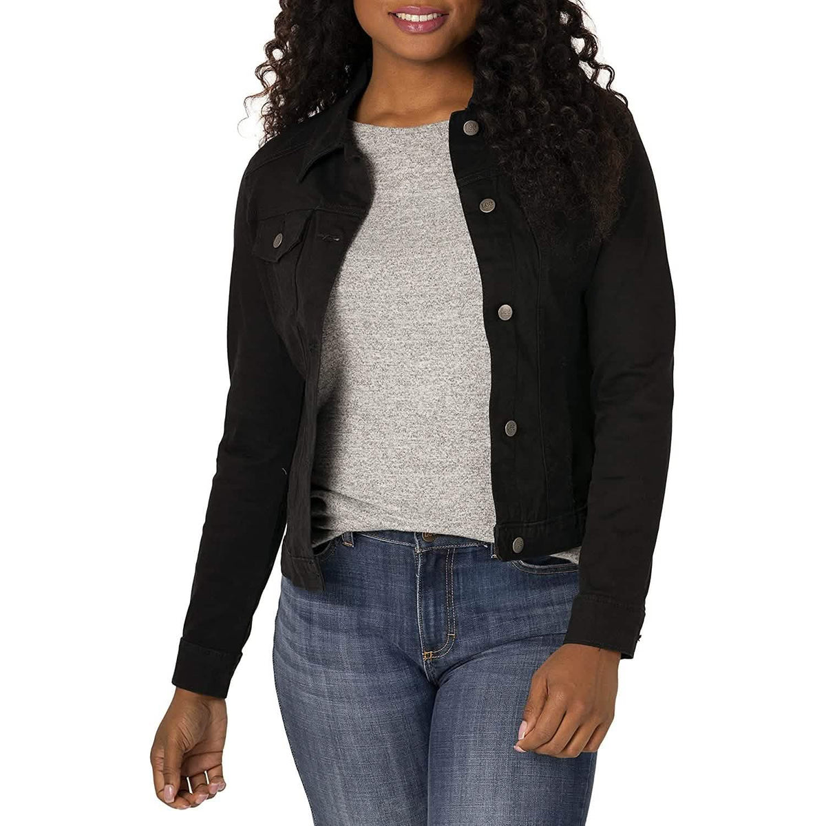 Riders by Lee Indigo Women's Denim Jacket Black Women's Outerwear - Tophatter Daily Deals