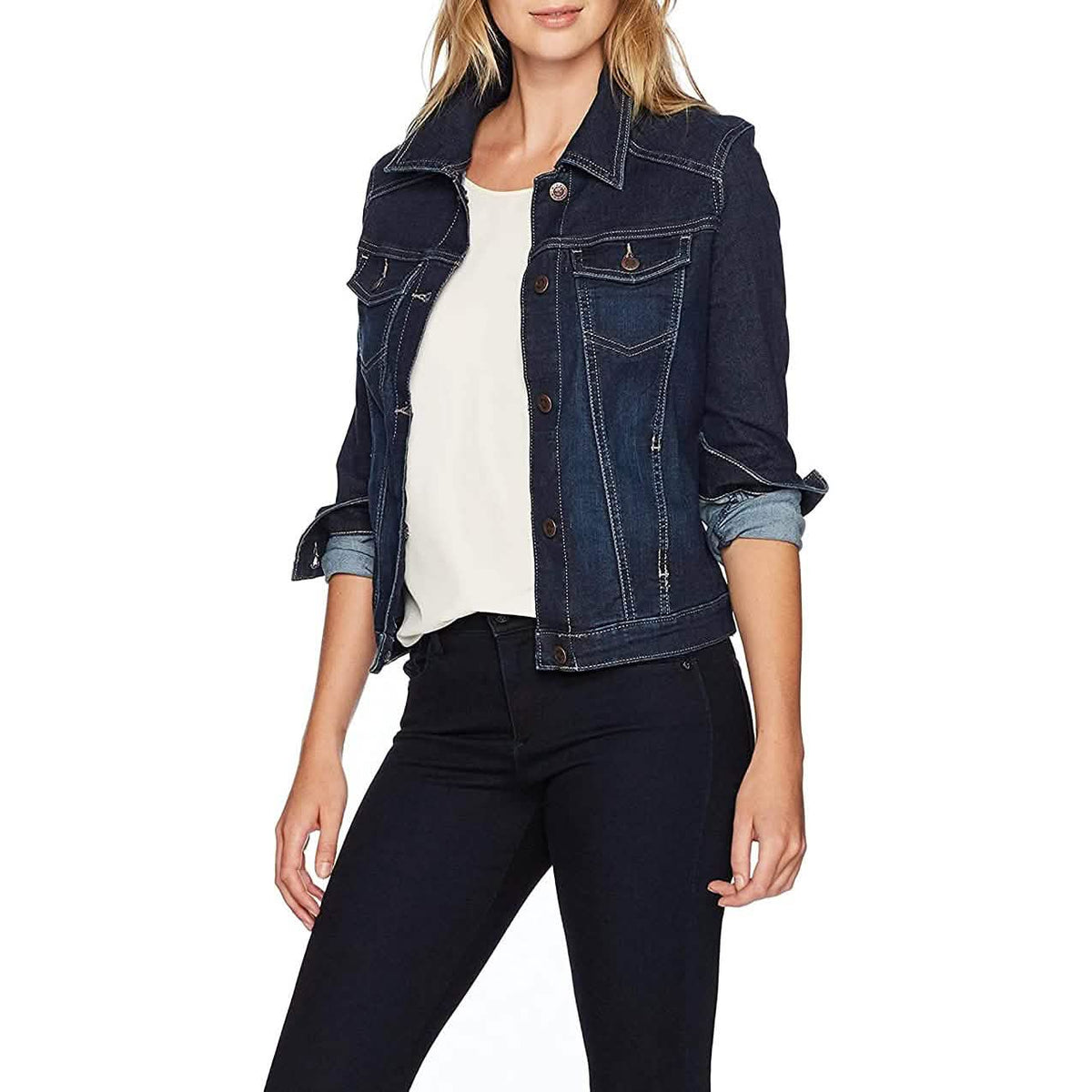 Riders by Lee Indigo Women's Denim Jacket Navy Women's Outerwear - Tophatter Daily Deals