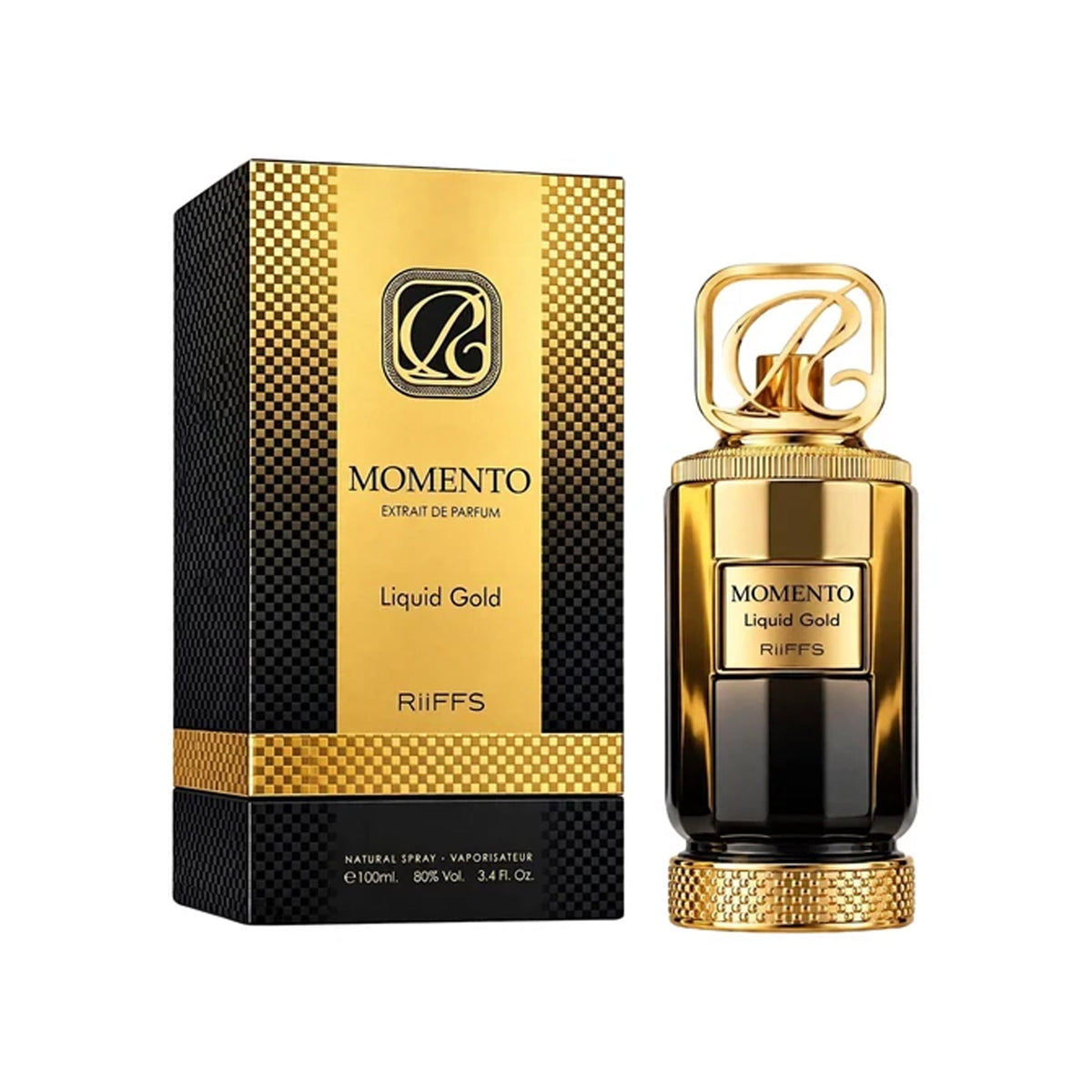RiiFFS Momento Liquid Gold Extrait De Parfum 100ml Spray - Tophatter Daily Deals