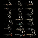 21 in 1 World Famous Assault Rifle Gun Keychain Metal Pendant For Military Hobby 21 in 1 Pack - Tophatter Daily Deals