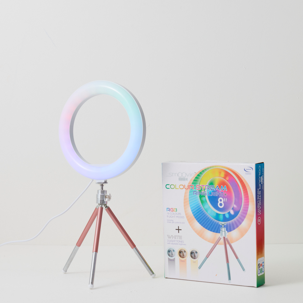 Smoovie Colour Stream Selfie Ring Light - Tophatter Daily Deals