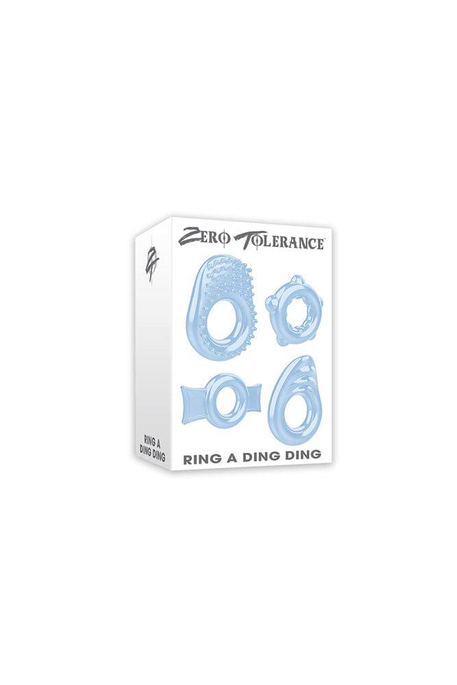 Zero Tolerance - Ring A Ding Ding Cock Ring Set - Blue Sex Toy - Tophatter Daily Deals