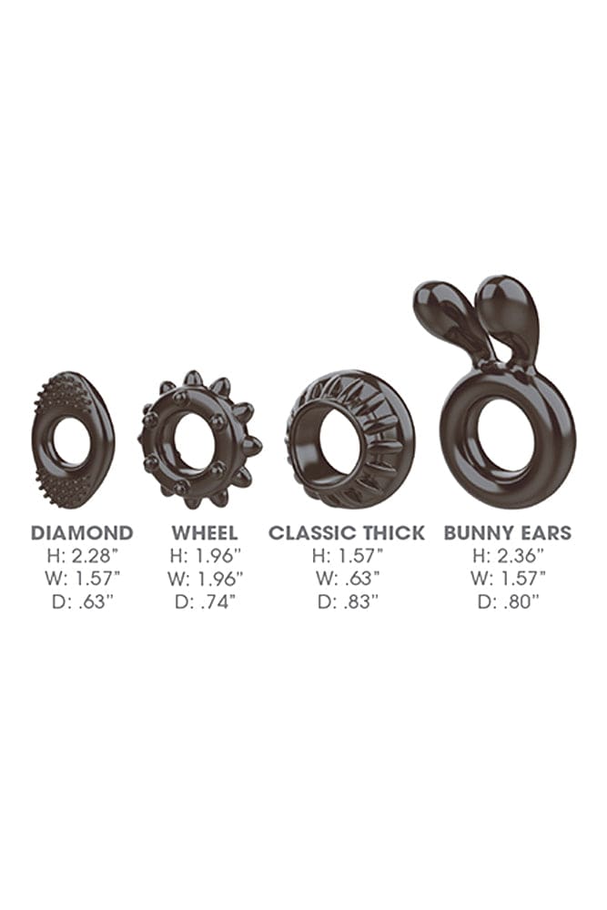 Zero Tolerance - Ring My Bell Cock Ring Set - Black Sex Toy - Tophatter Daily Deals