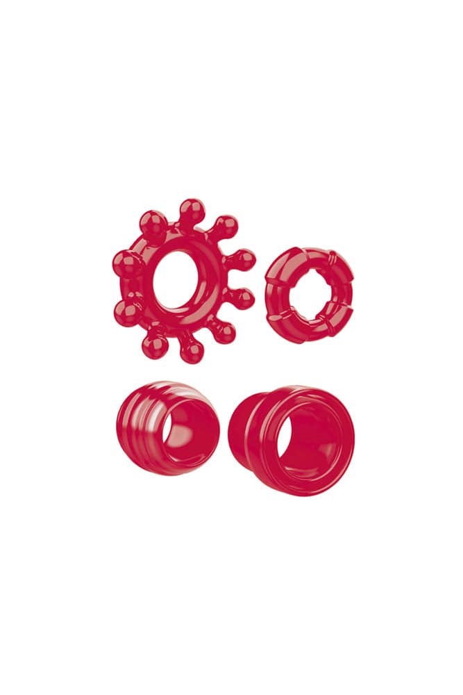 Zero Tolerance - Ring The Alarm Cock Ring Set - Red Sex Toy - Tophatter Daily Deals
