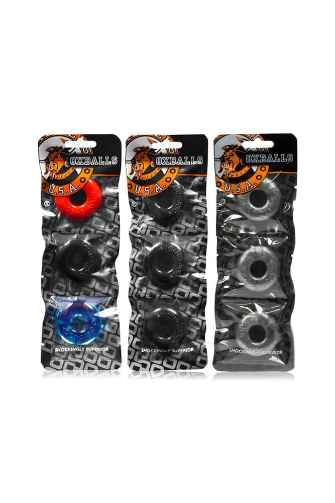 Oxballs - Ringer 3-Pack Cock Rings - Assorted Sex Toy - Tophatter Daily Deals