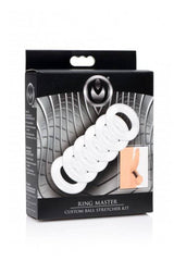 XR Brands - Master Series - Ring Master Custom Ball Stretcher Kit - Clear Sex Toy - Tophatter Daily Deals