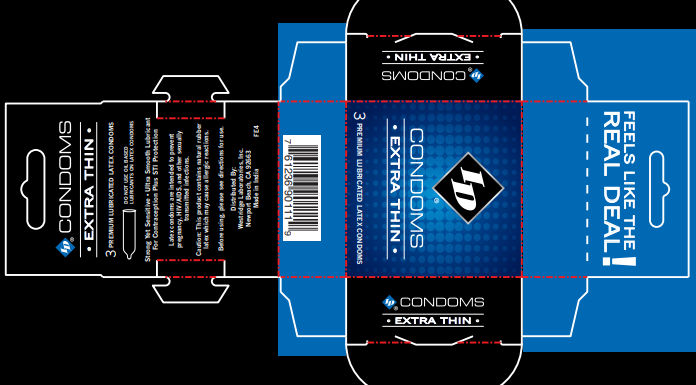 ID Extra Thin Condoms - 3 Pack > Essentials > Condoms - Tophatter Daily Deals