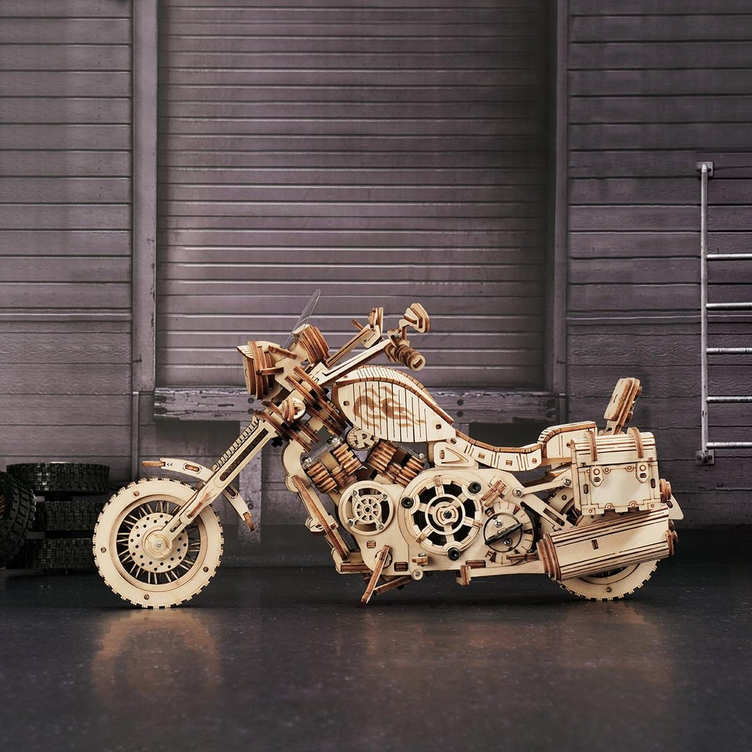 Robotime Cruiser Motorcycle Puzzle - Tophatter Daily Deals