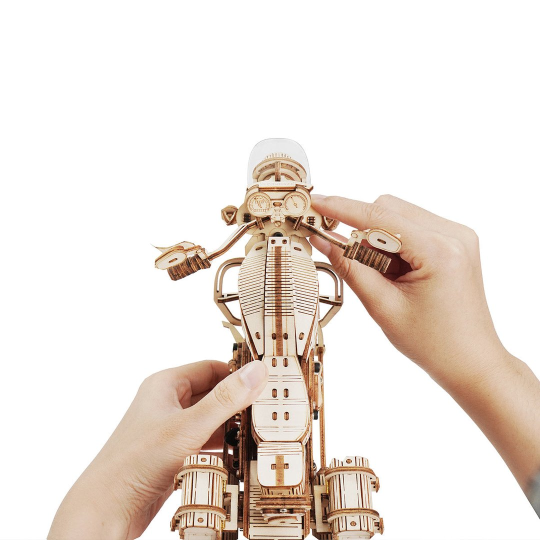 Robotime Cruiser Motorcycle Puzzle - Tophatter Daily Deals