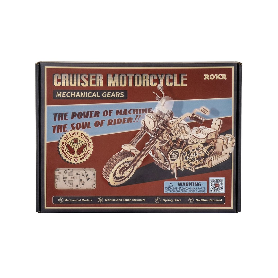 Robotime Cruiser Motorcycle Puzzle - Tophatter Daily Deals