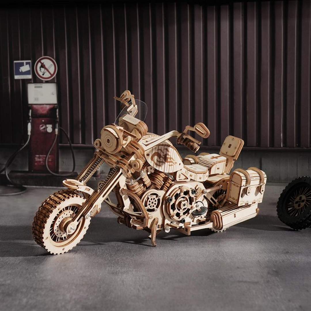 Robotime Cruiser Motorcycle Puzzle - Tophatter Daily Deals