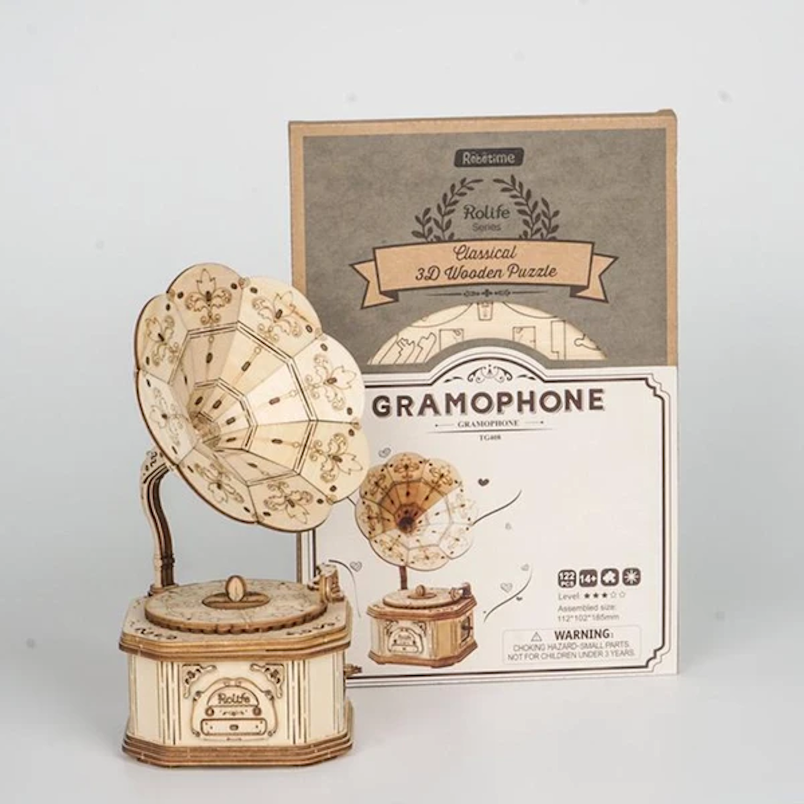 Robotime Gramophone Puzzles - Tophatter Daily Deals